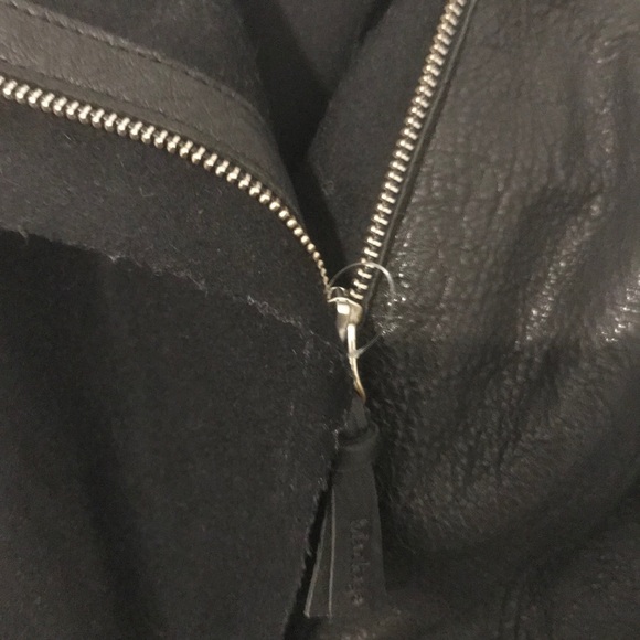 NWOT Mackage Suede&Leather Waterfall Collar Jacket - Picture 7 of 9